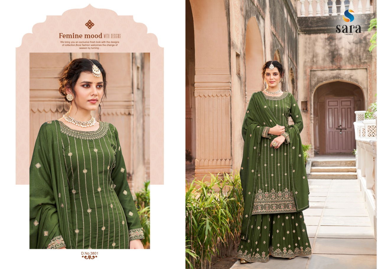 Bahar By Sara 3801-3804 Wedding Salwar Suits Catalog